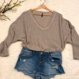 Oversized sweater top